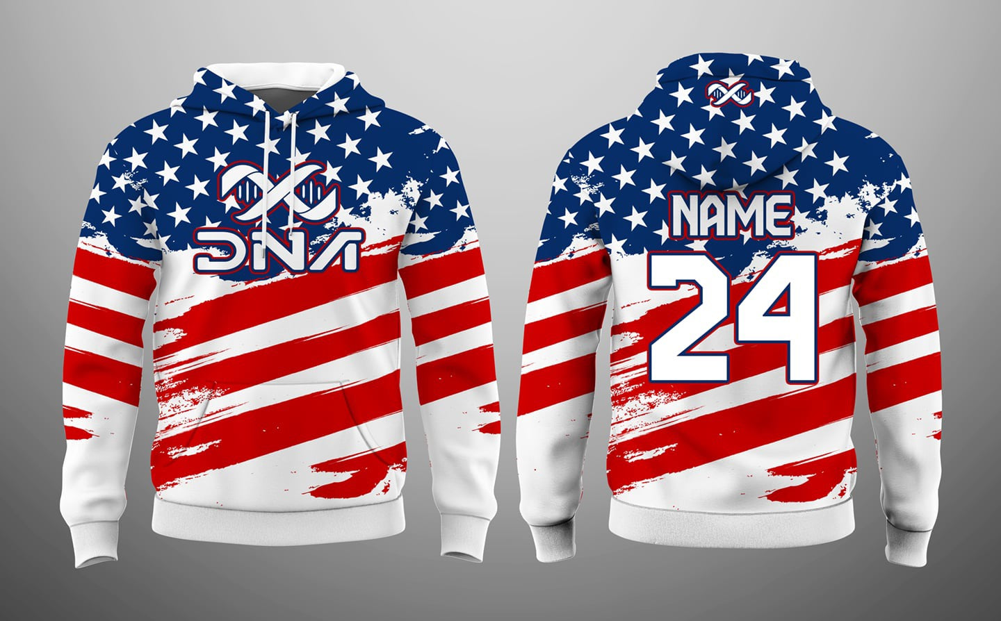 2024 DNA USA Full Dye Fleece Hoodie