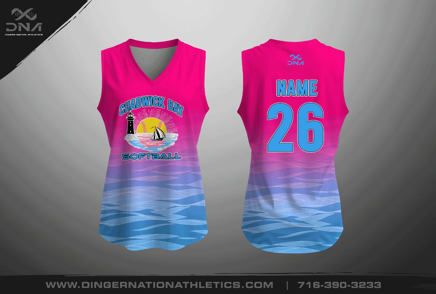 Chadwick Bay Softball Full Dye Jerseys