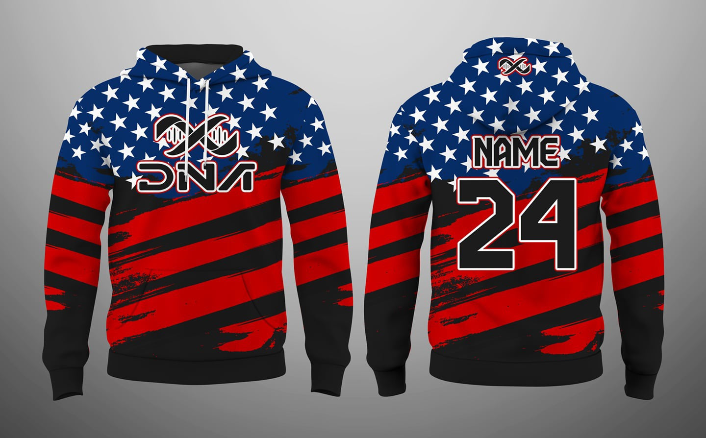 2024 DNA USA Full Dye Fleece Hoodie
