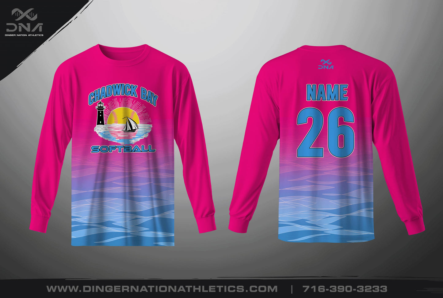 Chadwick Bay Softball Full Dye Jerseys