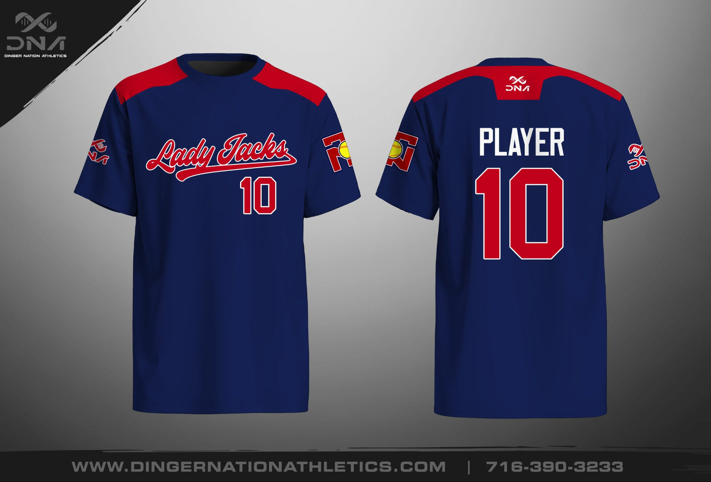 Lady Jacks Full Dye Jerseys