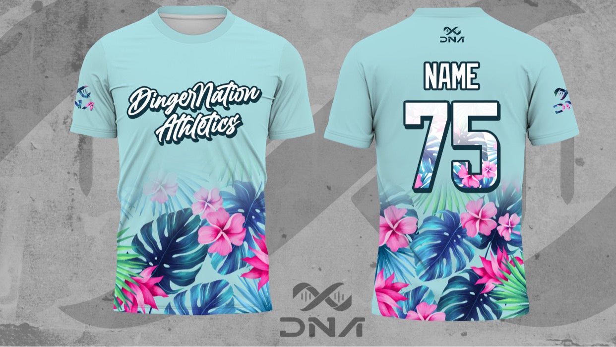 FLORAL SERIES FULL DYE SHORT SLEEVE JERSEY